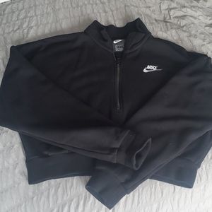 Nike cropped zip sweatshirt